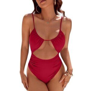 Blooming Jelly Women's Tummy Control Swimsuits Slimming Cut Out One Piece XL